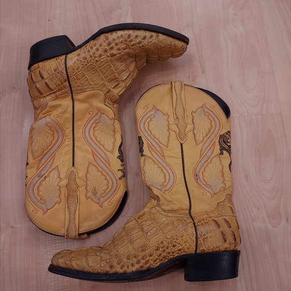 Rodeo gator skin cowboy boots - Picture 1 of 5